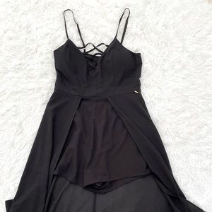 Guess High Low Romper Black size M